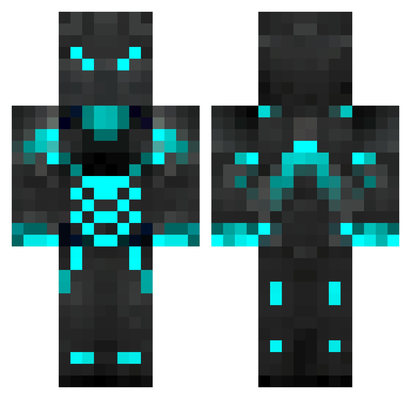 badeau57 Minecraft skin, front and back view