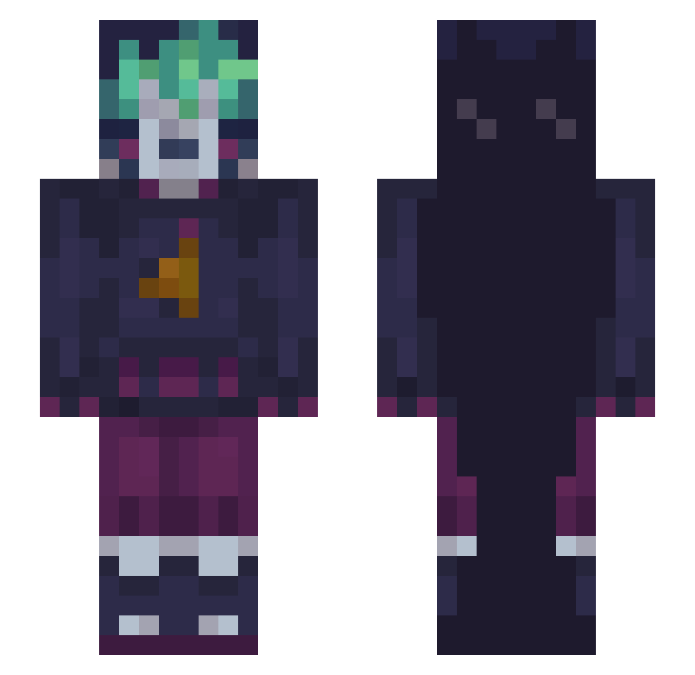 nim_r0d Minecraft skin, front and back view