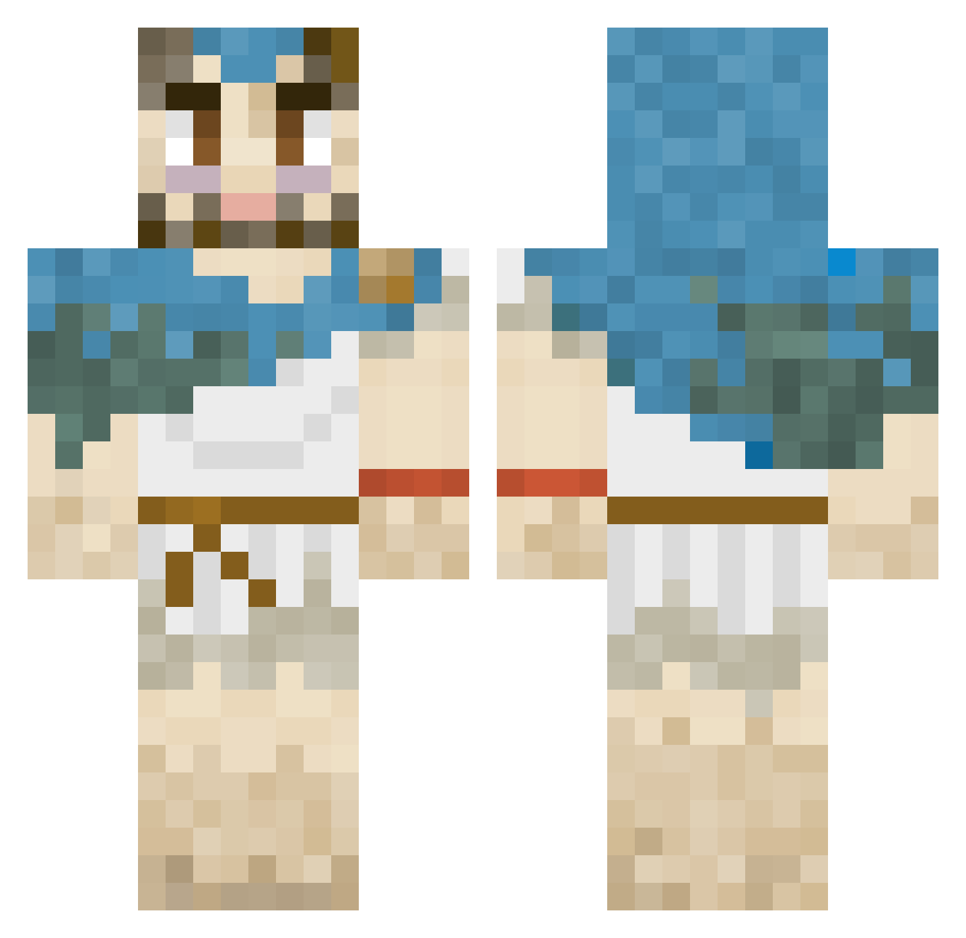 Santiago__2511 Minecraft skin, front and back view