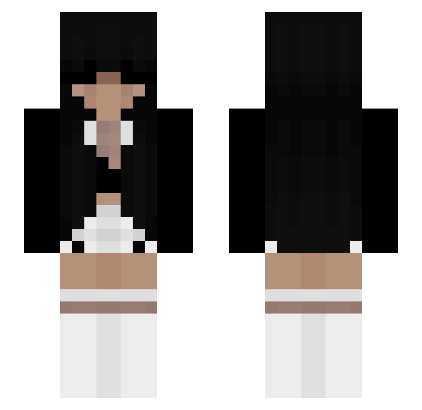 PandaCpk56 Minecraft skin, front and back view