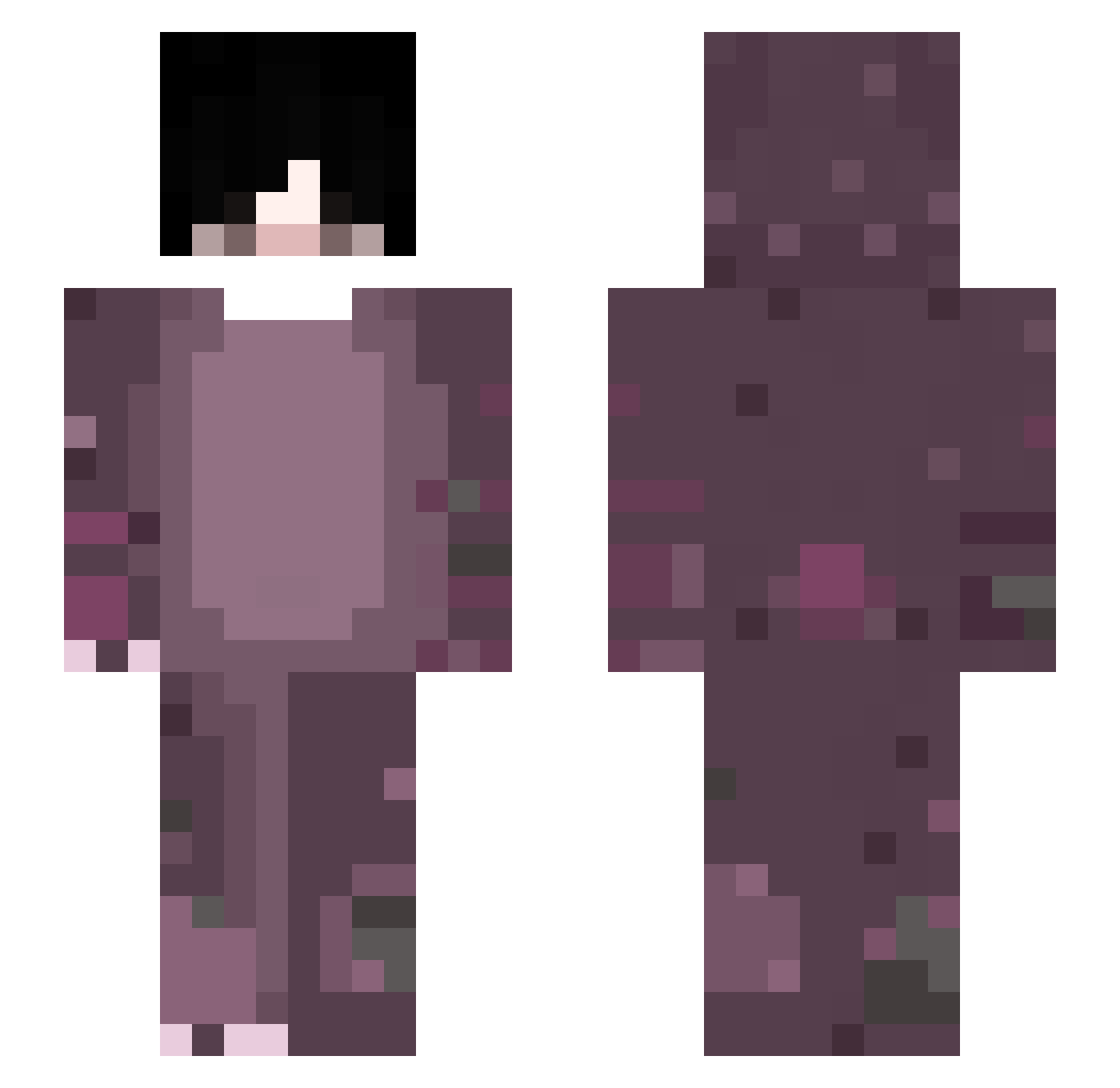 WorldBegemotKot_ Minecraft skin, front and back view