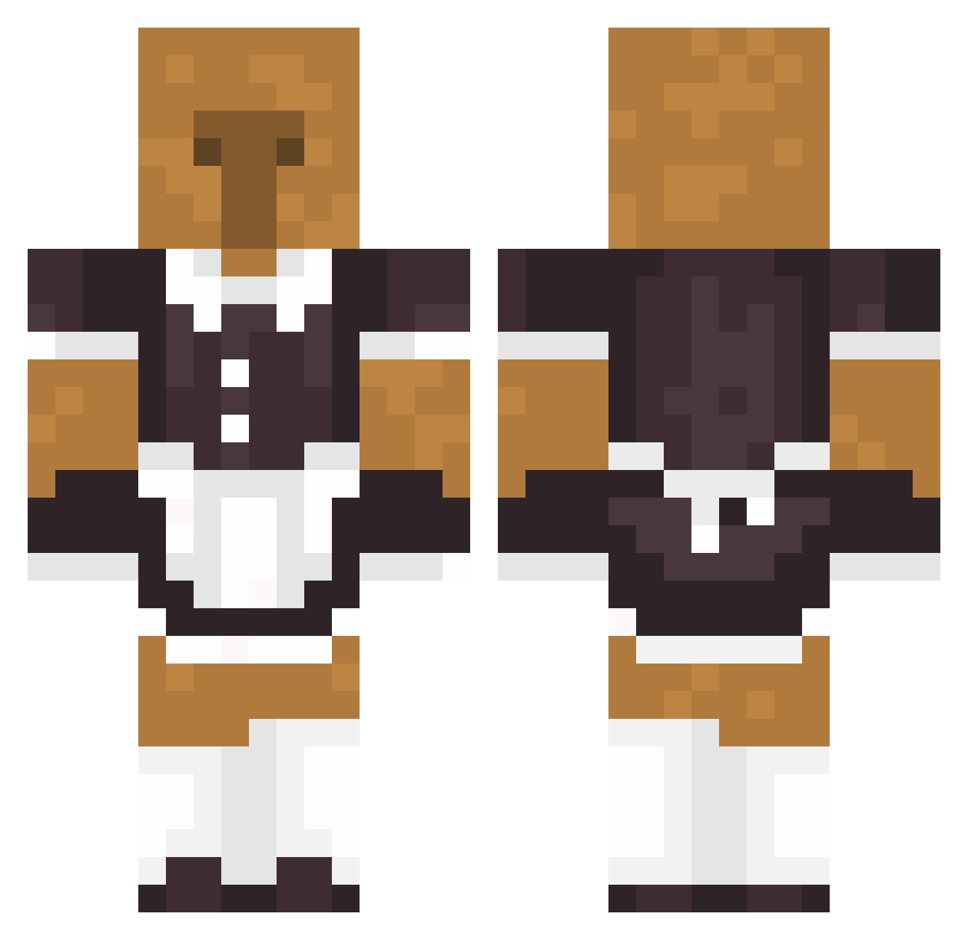 WittleCreamSoda Minecraft skin, front and back view