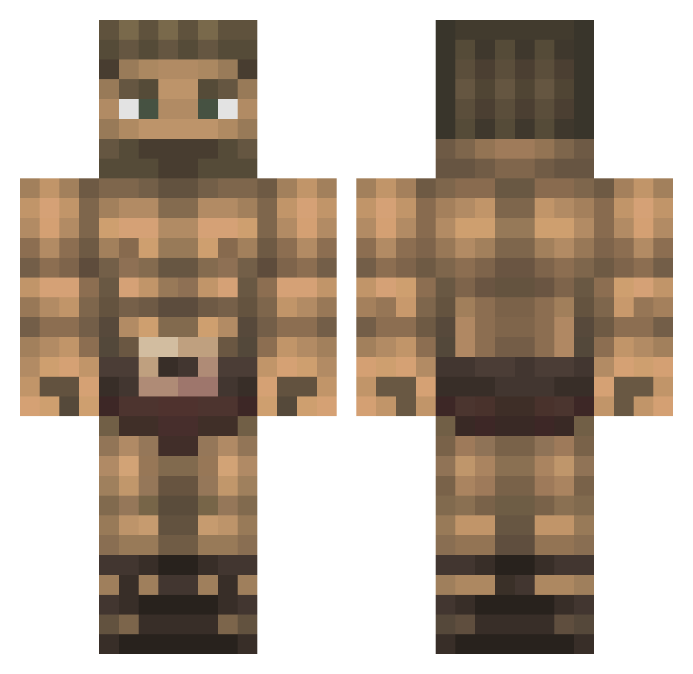 YamatoisBosnian Minecraft skin, front and back view