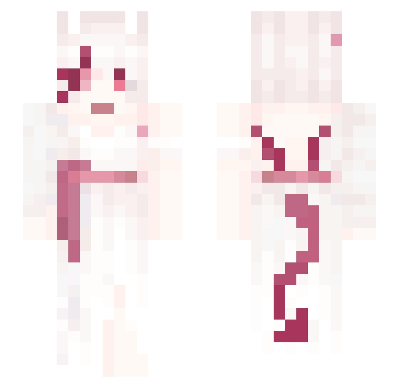 Azz_ra Minecraft skin, front and back view