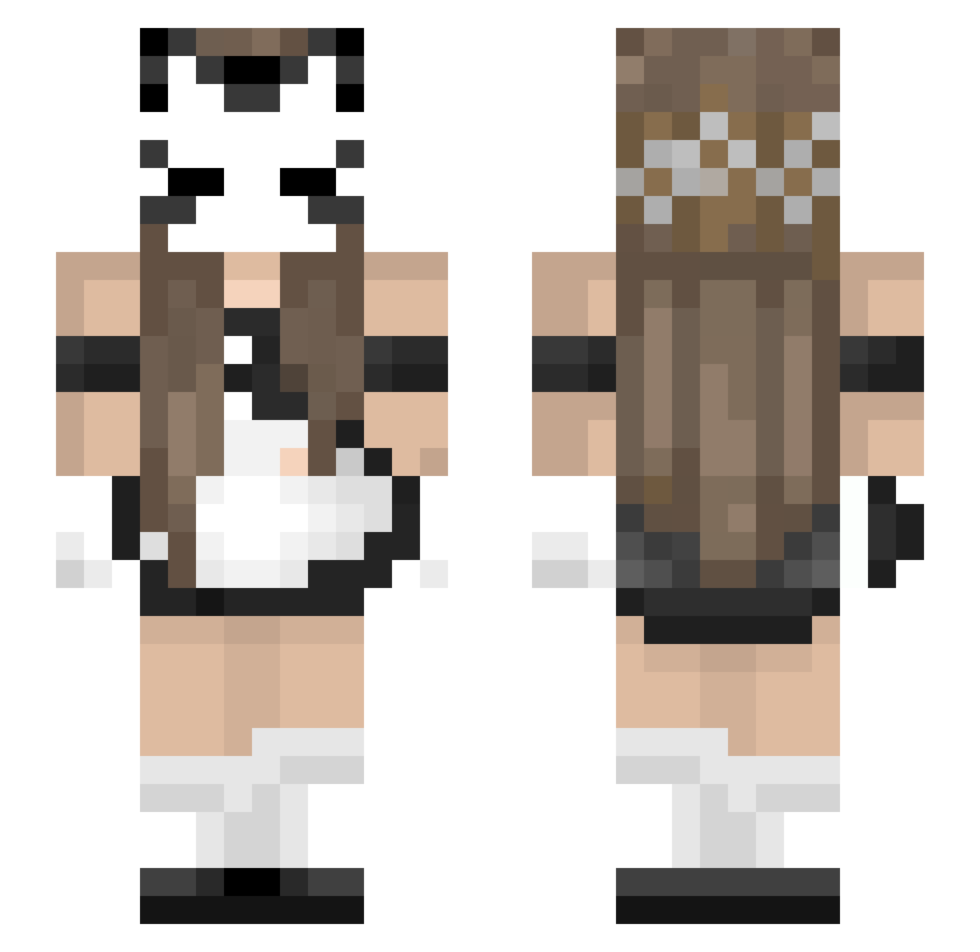 SofiaaPhantom Minecraft skin, front and back view