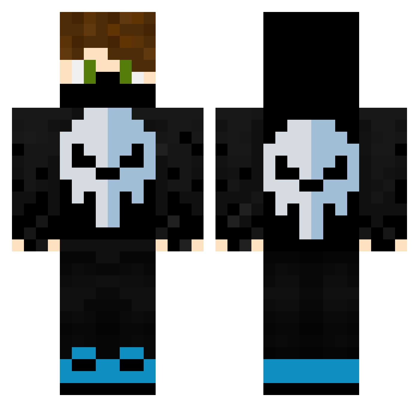 baltrack67 Minecraft skin, front and back view