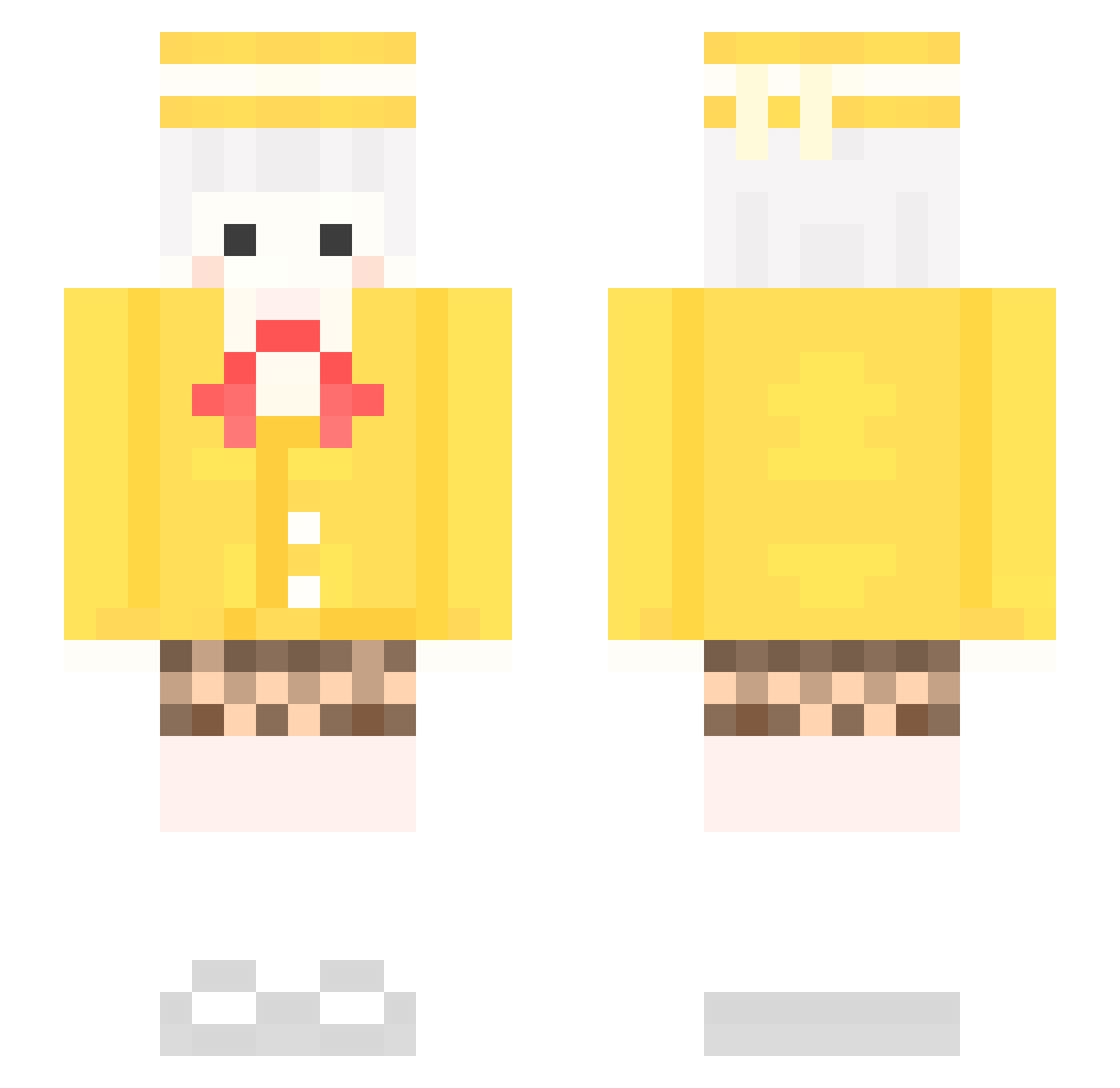 Gyuhyuk Minecraft skin, front and back view