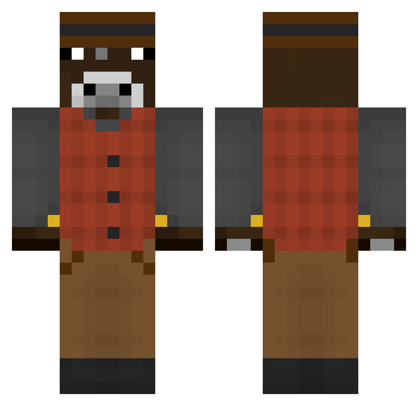 UwU_Patrys_UwU Minecraft skin, front and back view