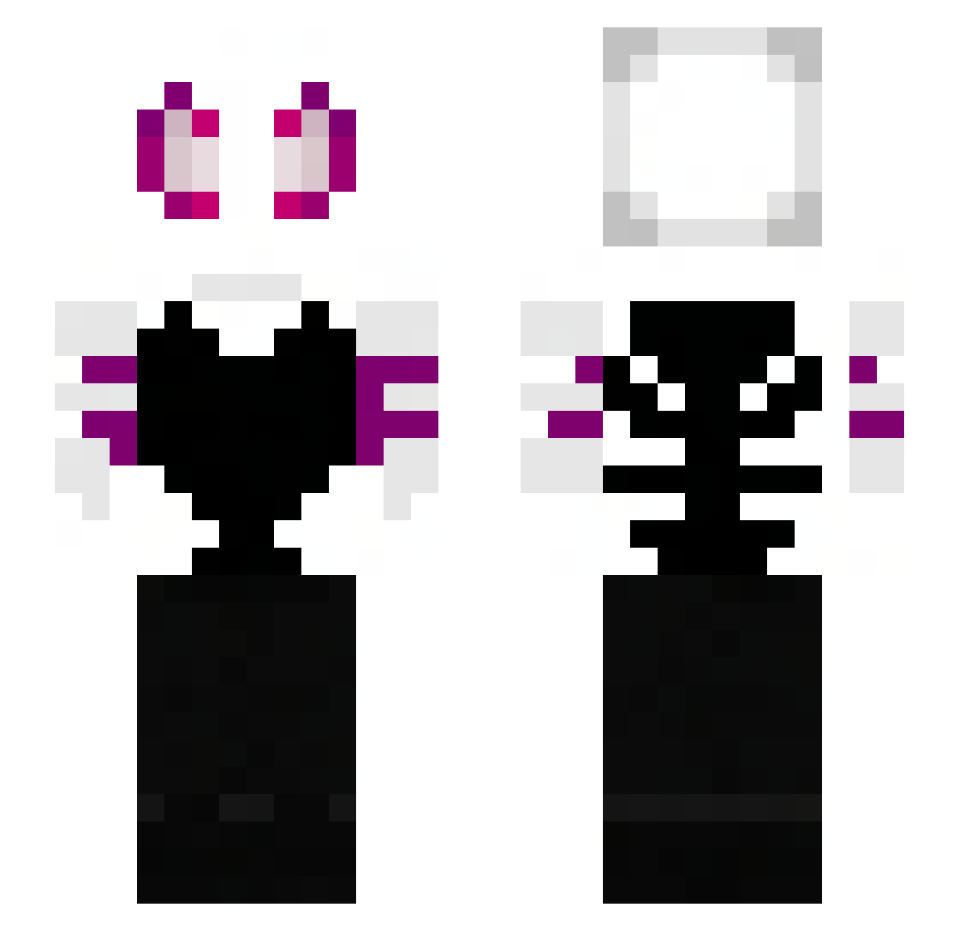 AybukeGamingTR Minecraft skin, front and back view