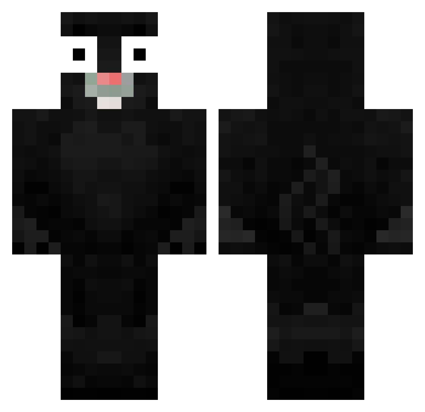 bensigma Minecraft skin, front and back view