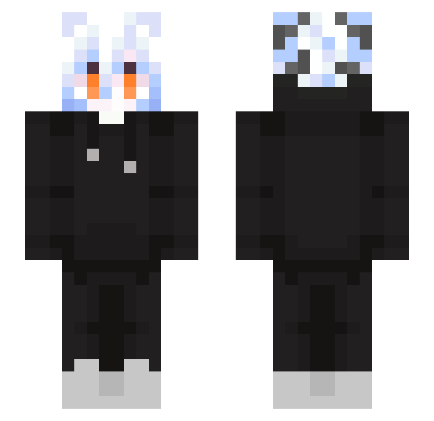 Karawee Minecraft skin, front and back view