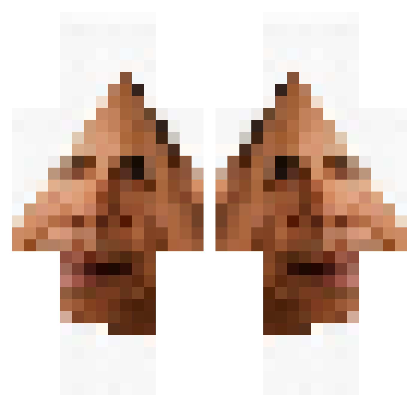 EndermanXII Minecraft skin, front and back view