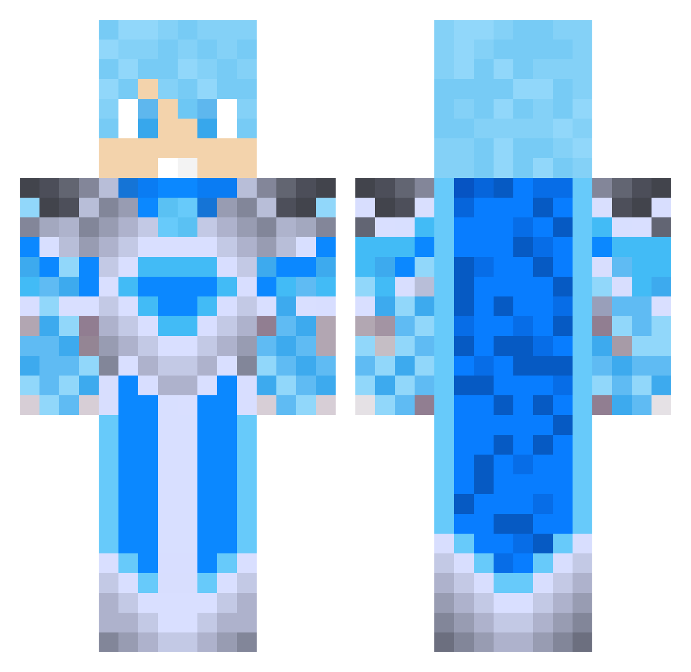coolkthegamer Minecraft skin, front and back view