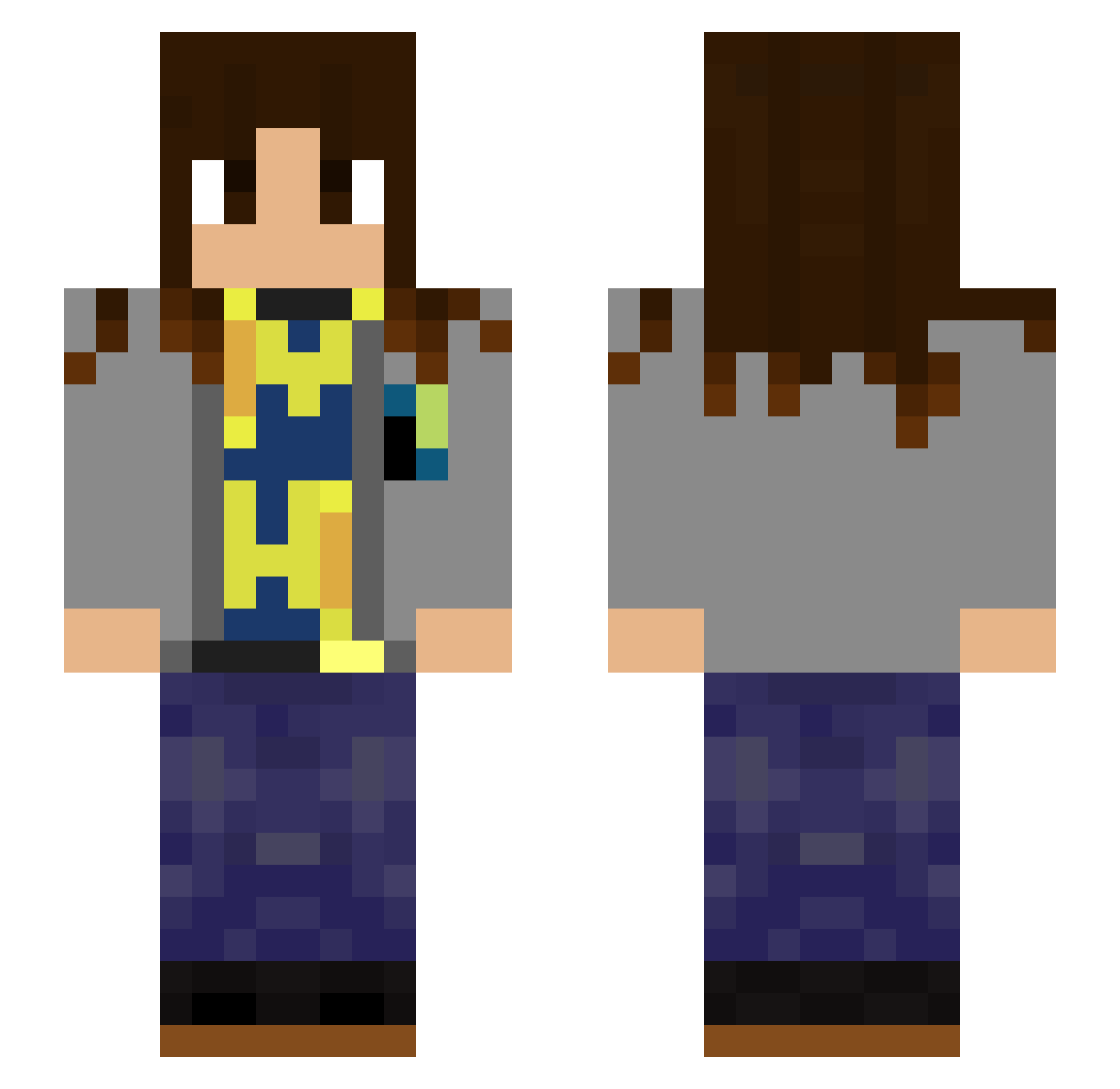 chita_2008 Minecraft skin, front and back view