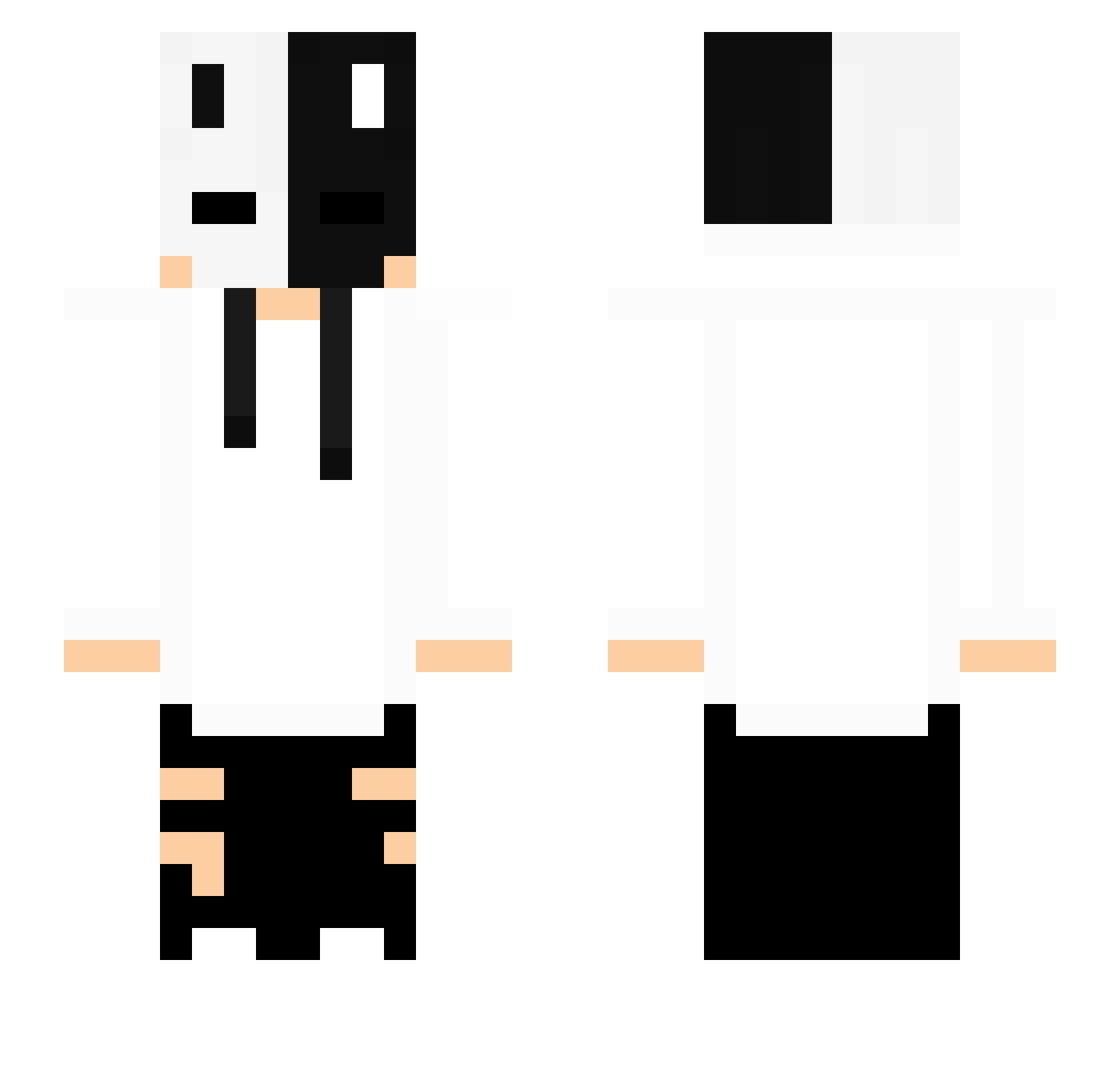 1Terix Minecraft skin, front and back view