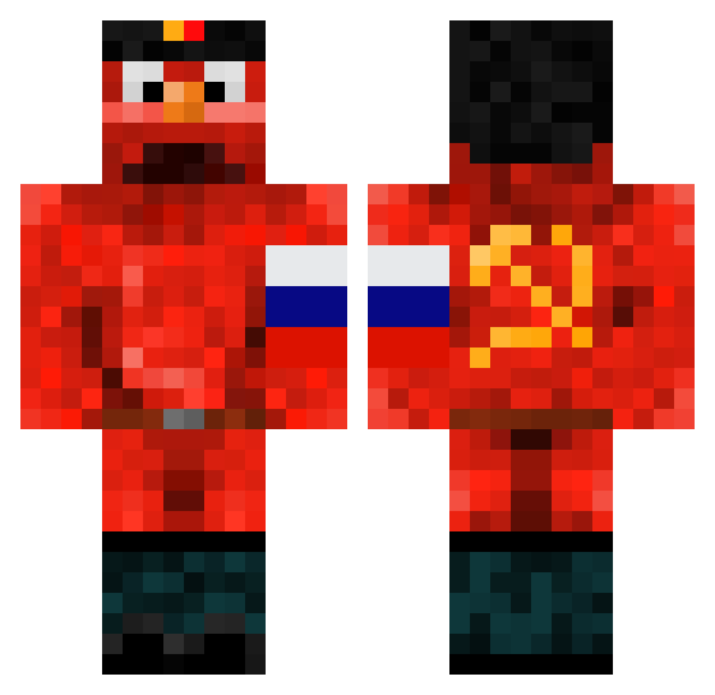 you_so_fat123 Minecraft skin, front and back view