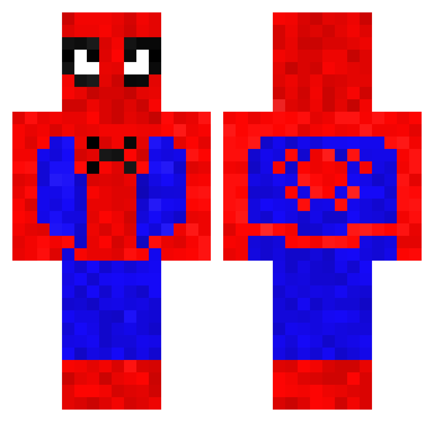 Space_Goat Minecraft skin, front and back view