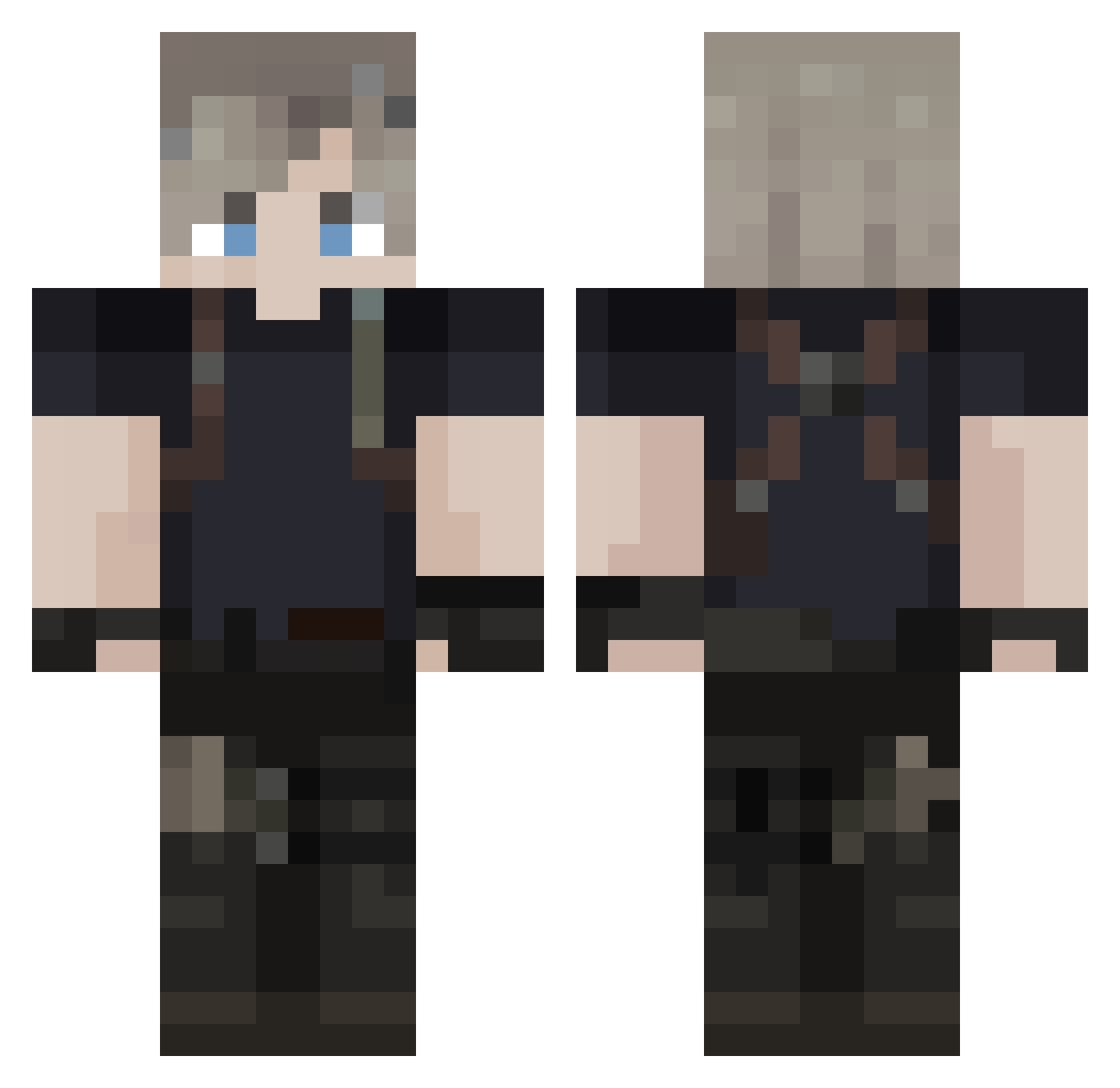 CRANETAlL Minecraft skin, front and back view