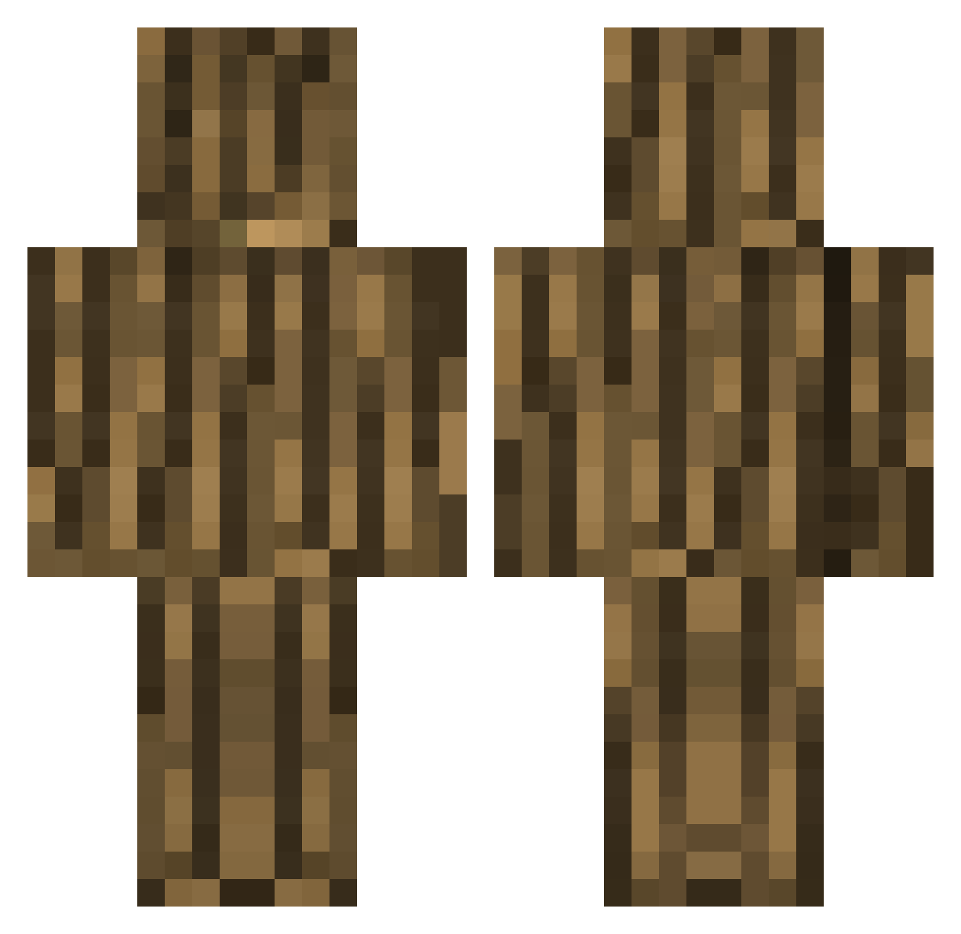 TEETHPICKS Minecraft skin, front and back view