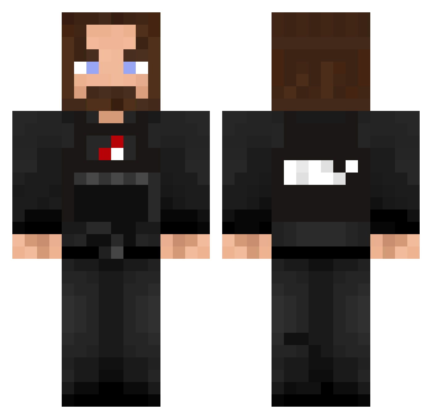 Lekopp11 Minecraft skin, front and back view