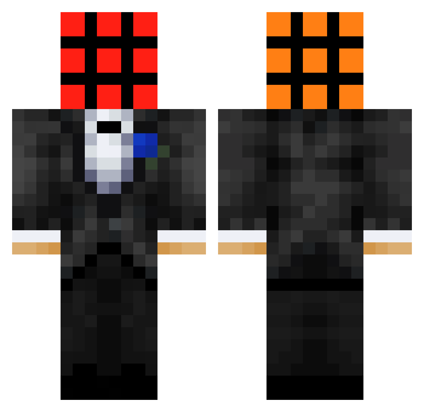 JimKilgore Minecraft skin, front and back view