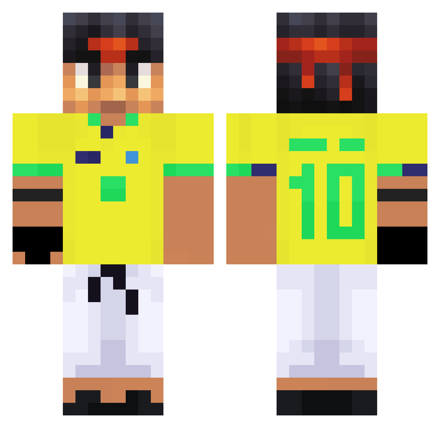 ali31316931 Minecraft skin, front and back view