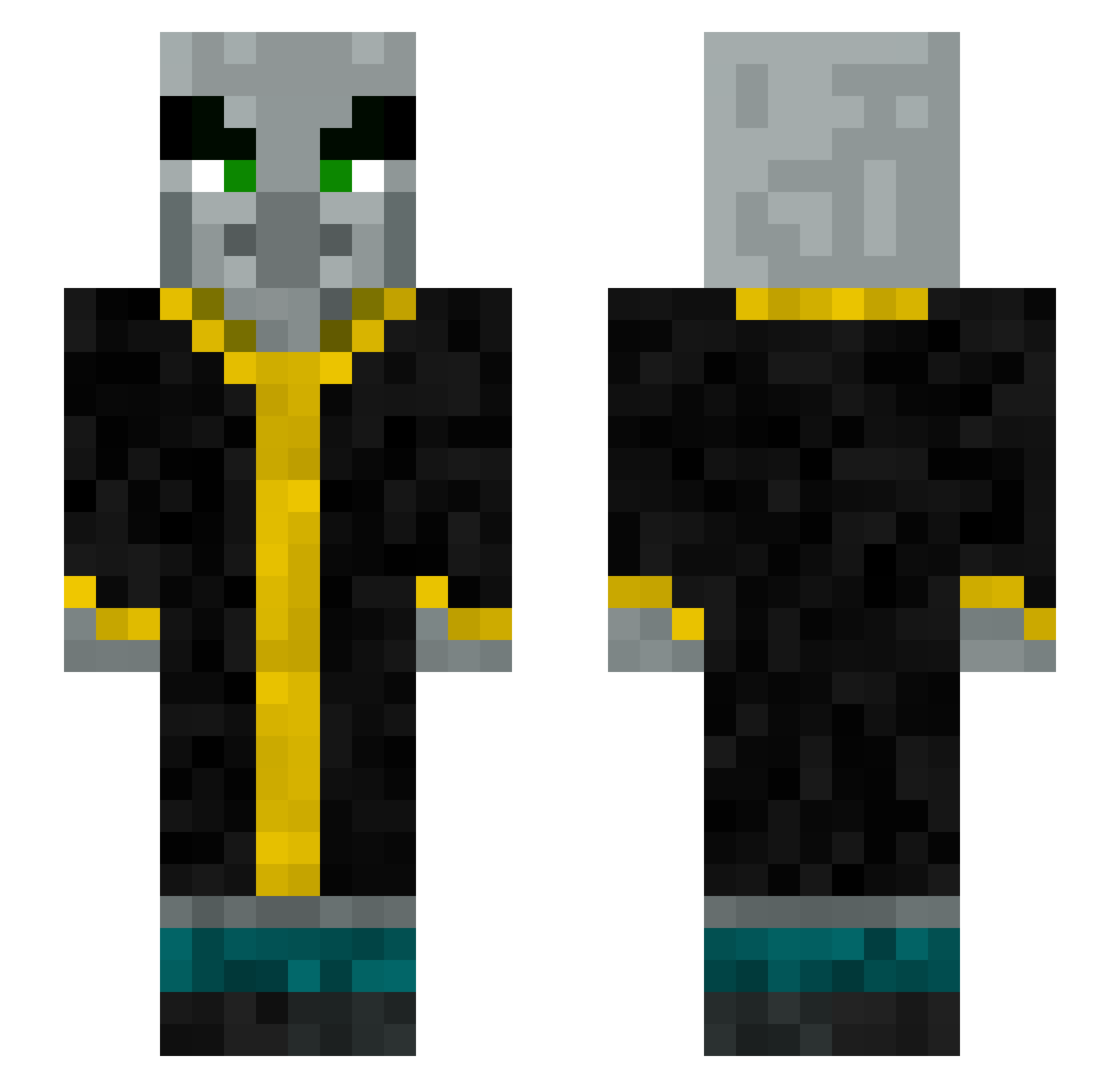 viegozangin Minecraft skin, front and back view