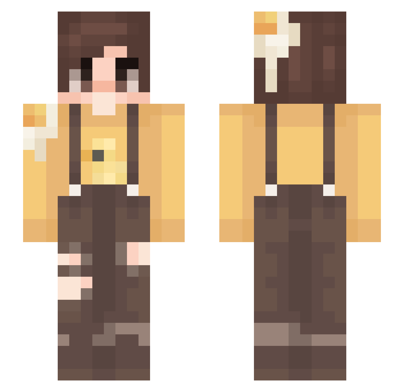 o0_Mask_0o Minecraft skin, front and back view