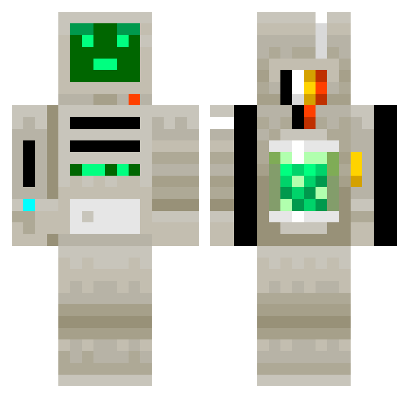 xianyu3472 Minecraft skin, front and back view