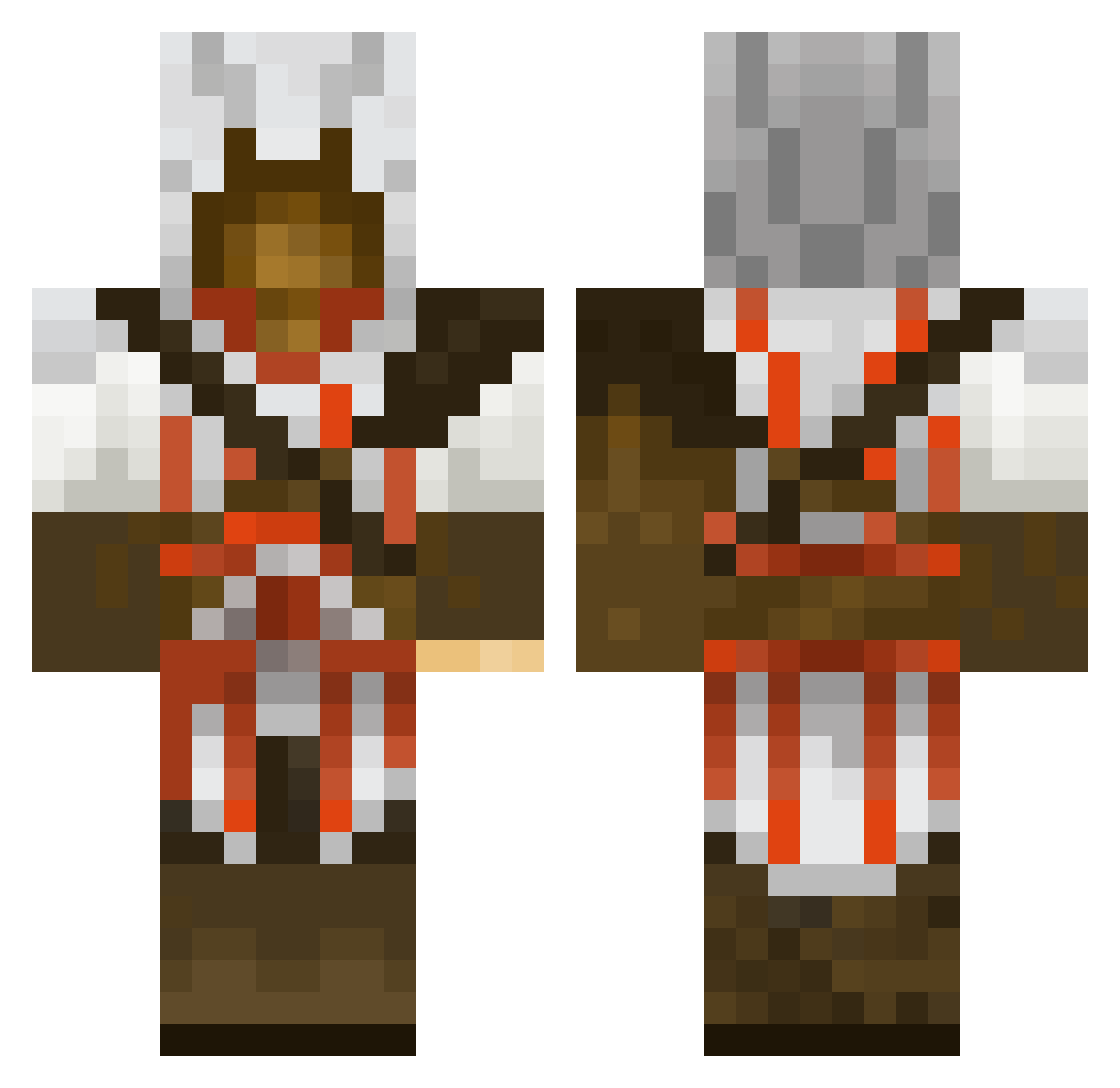 Alv1n2 Minecraft skin, front and back view