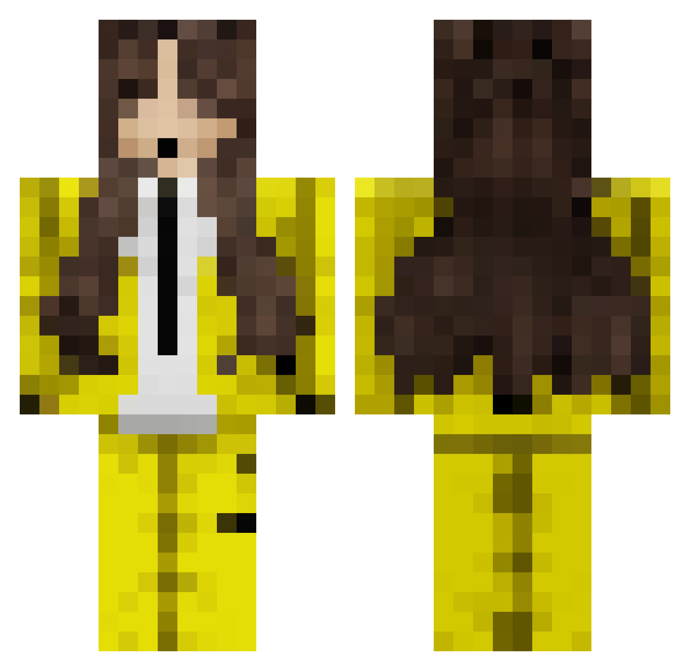 johnander001 Minecraft skin, front and back view