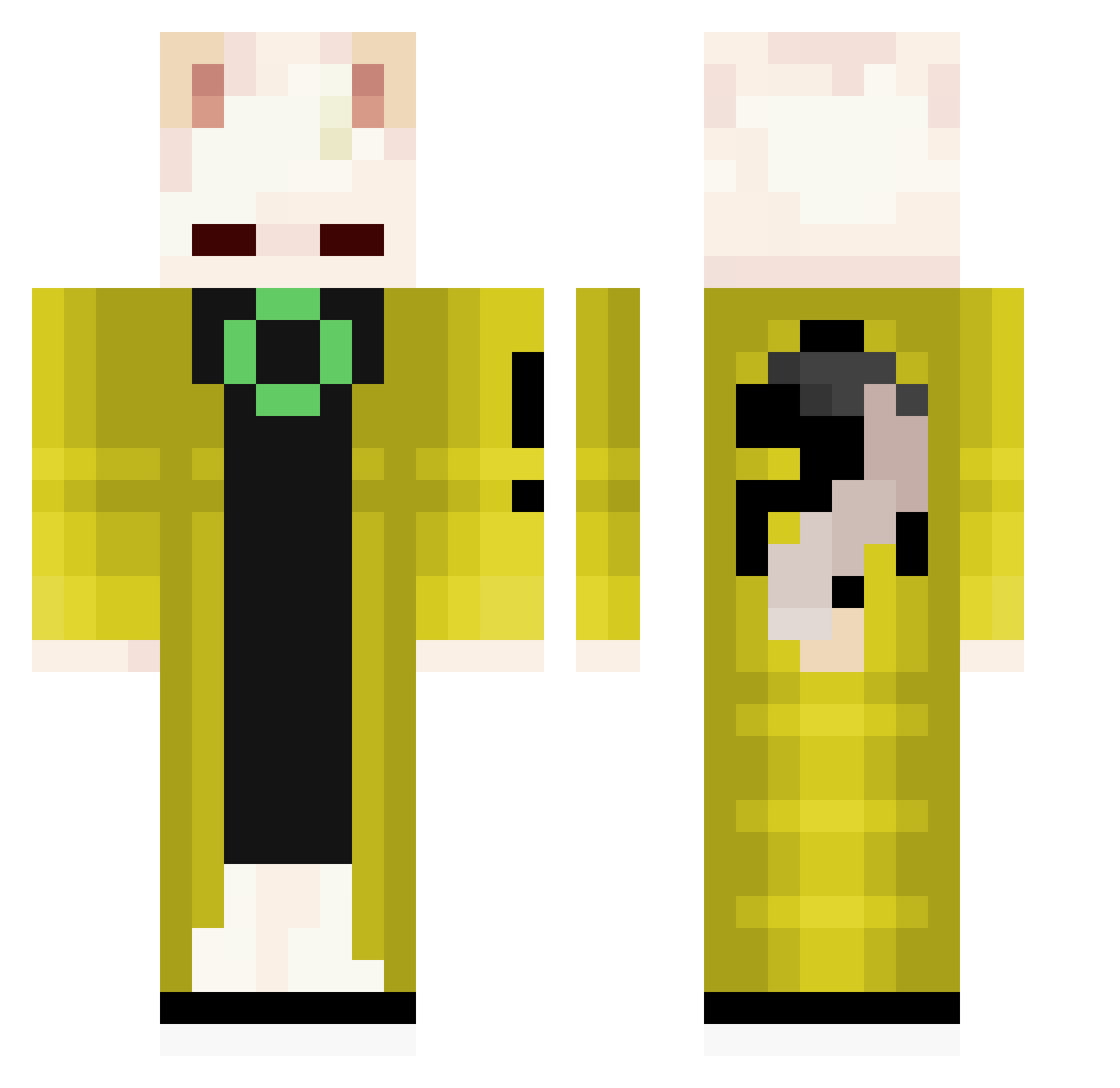 Puncho313 Minecraft skin, front and back view