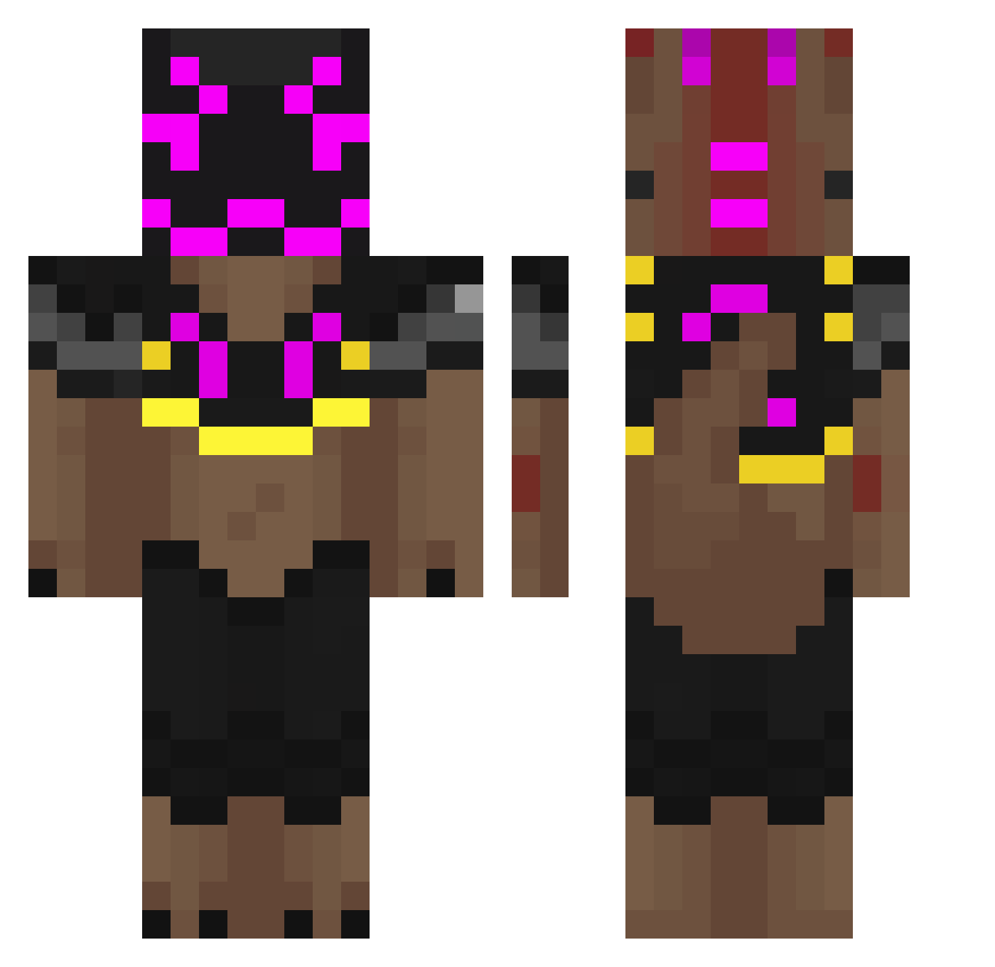 Rex501st2490 Minecraft skin, front and back view