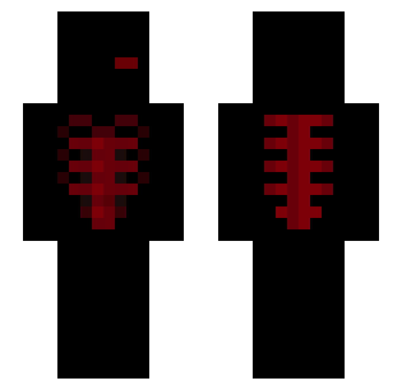 Mugiwalpa Minecraft skin, front and back view