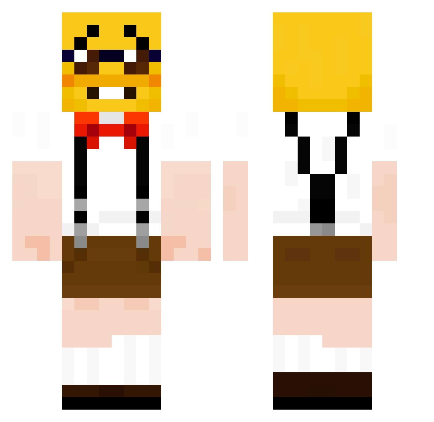 cdubisthebest Minecraft skin, front and back view