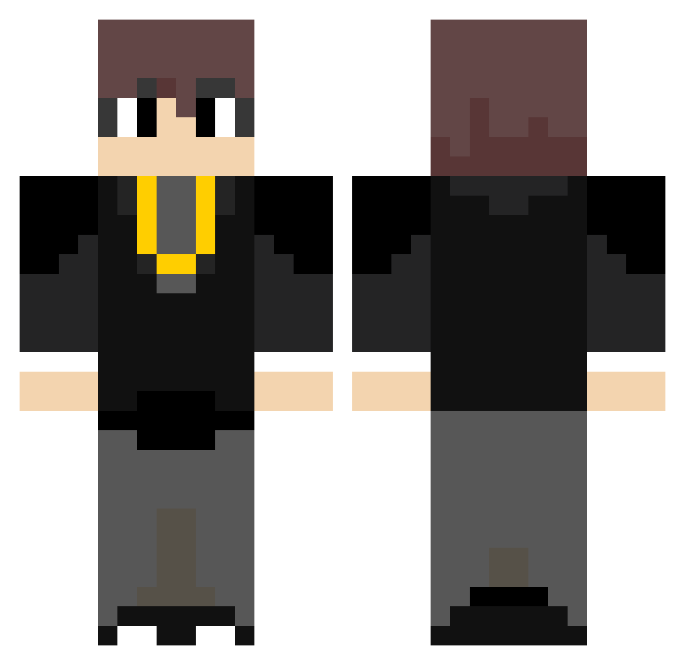 DECADEjourney24 Minecraft skin, front and back view