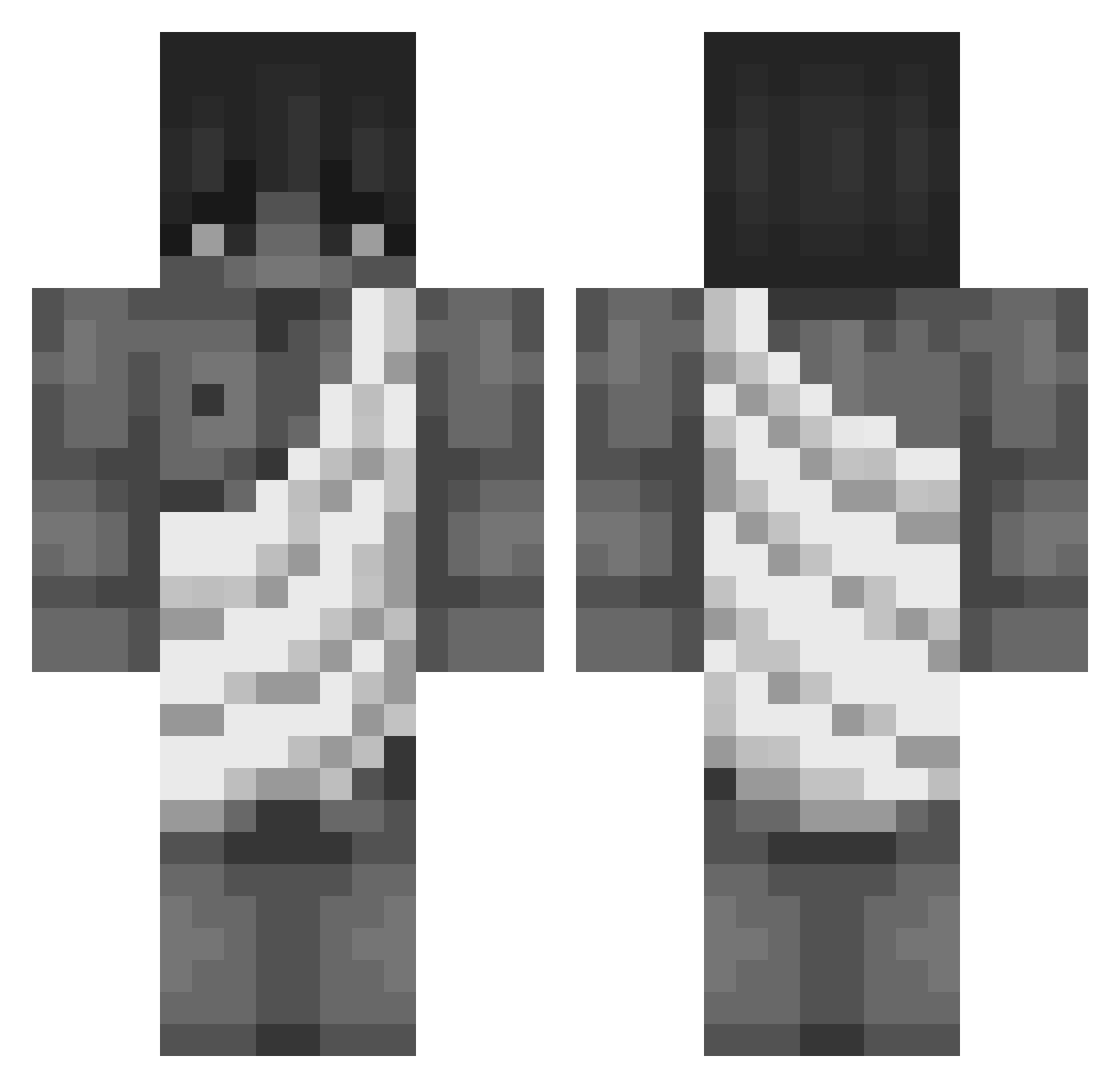 EibeKrone080 Minecraft skin, front and back view