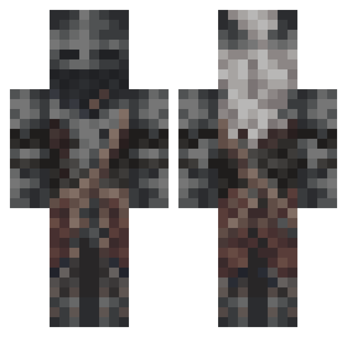 Musty_9753 Minecraft skin, front and back view