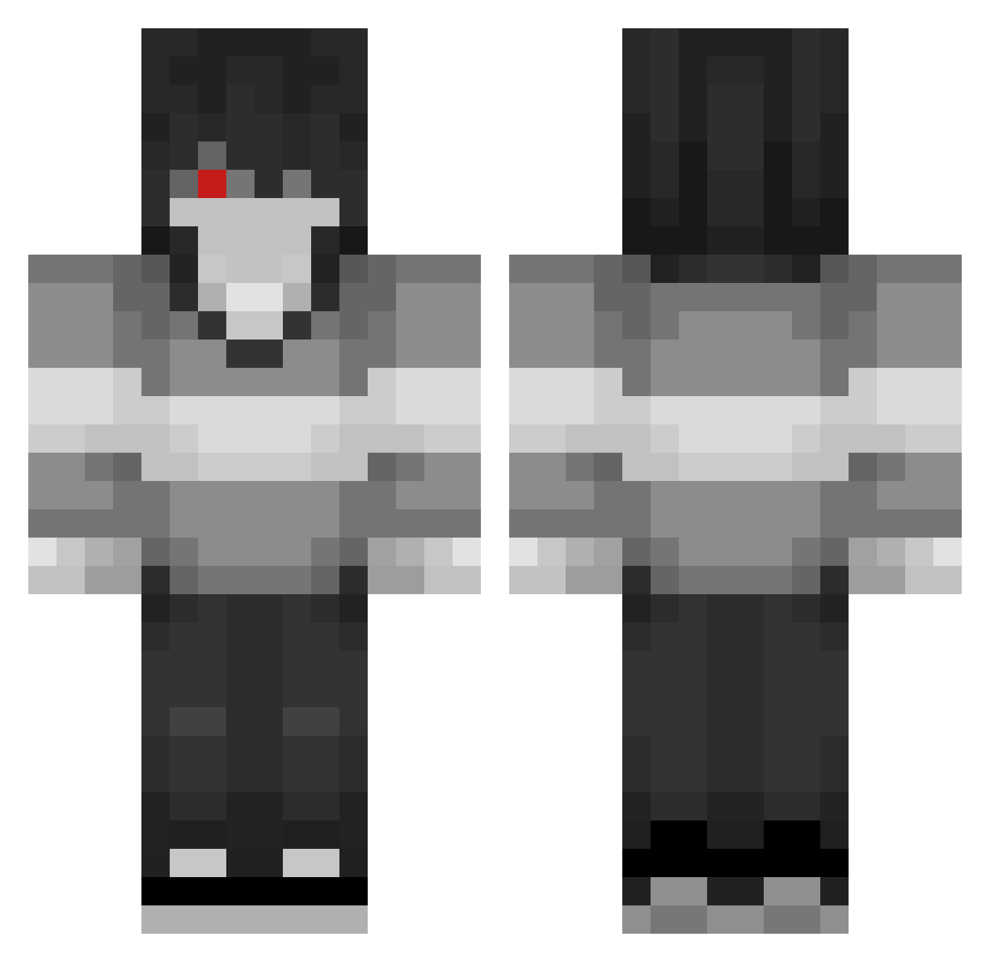 Pankekex_ Minecraft skin, front and back view