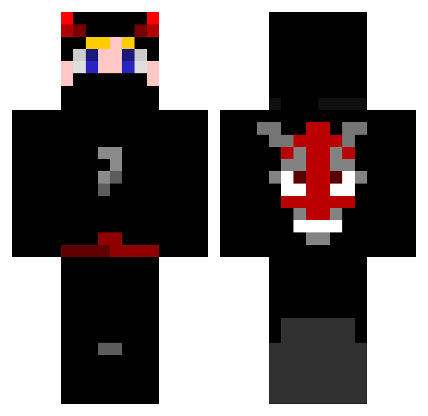 Nalesnik_YT Minecraft skin, front and back view