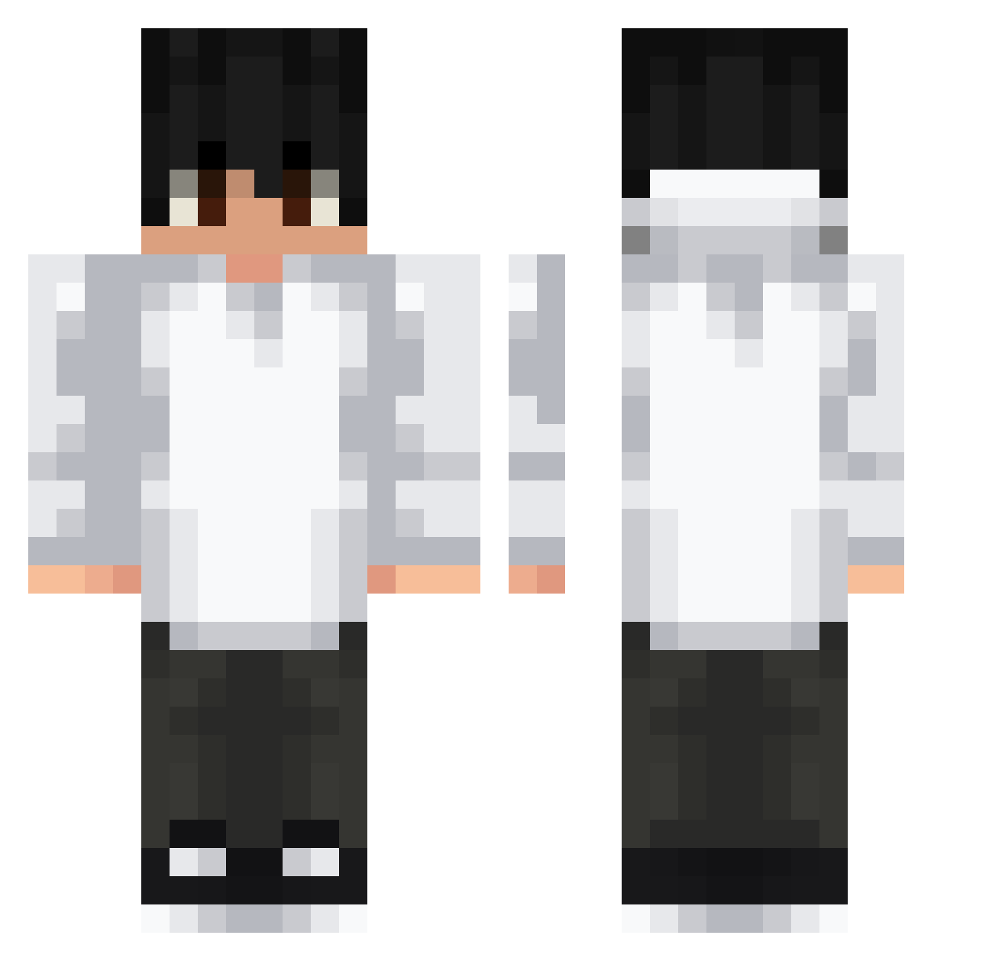 SANTINOT Minecraft skin, front and back view
