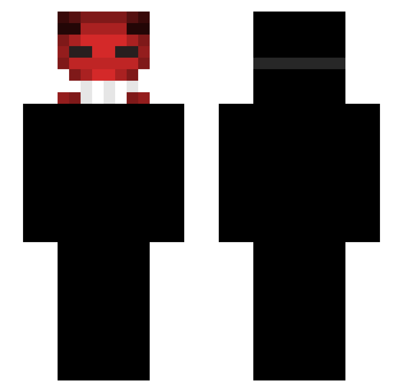 sifiny Minecraft skin, front and back view