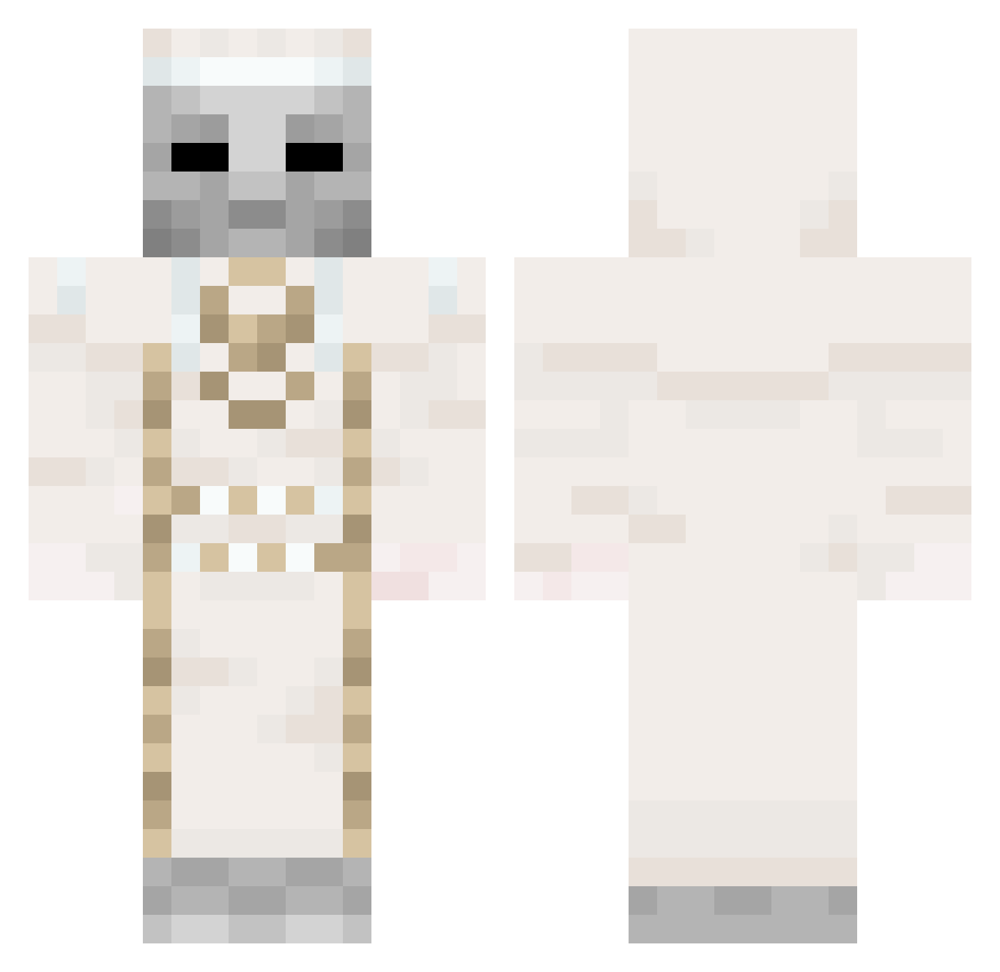 tiizybusiness Minecraft skin, front and back view