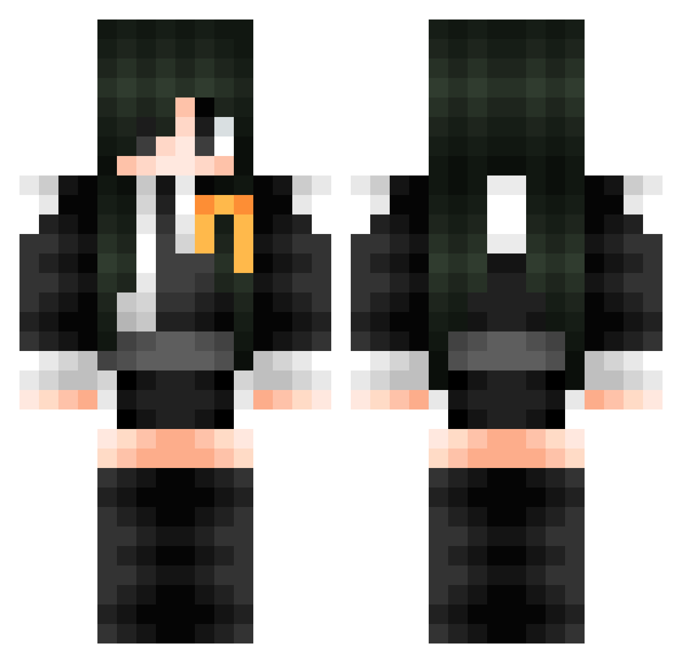 kitten5_5 Minecraft skin, front and back view