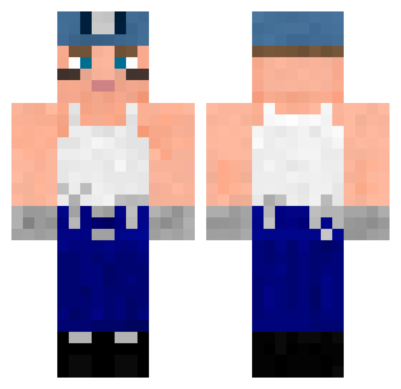 ArturChiken Minecraft skin, front and back view