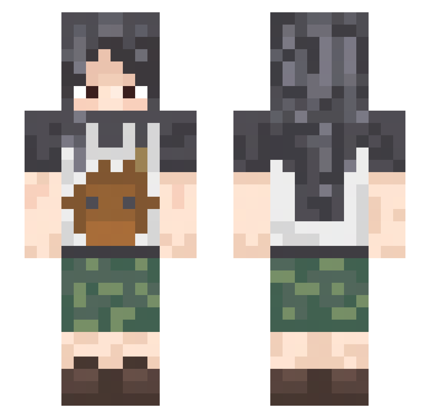 dmltms Minecraft skin, front and back view