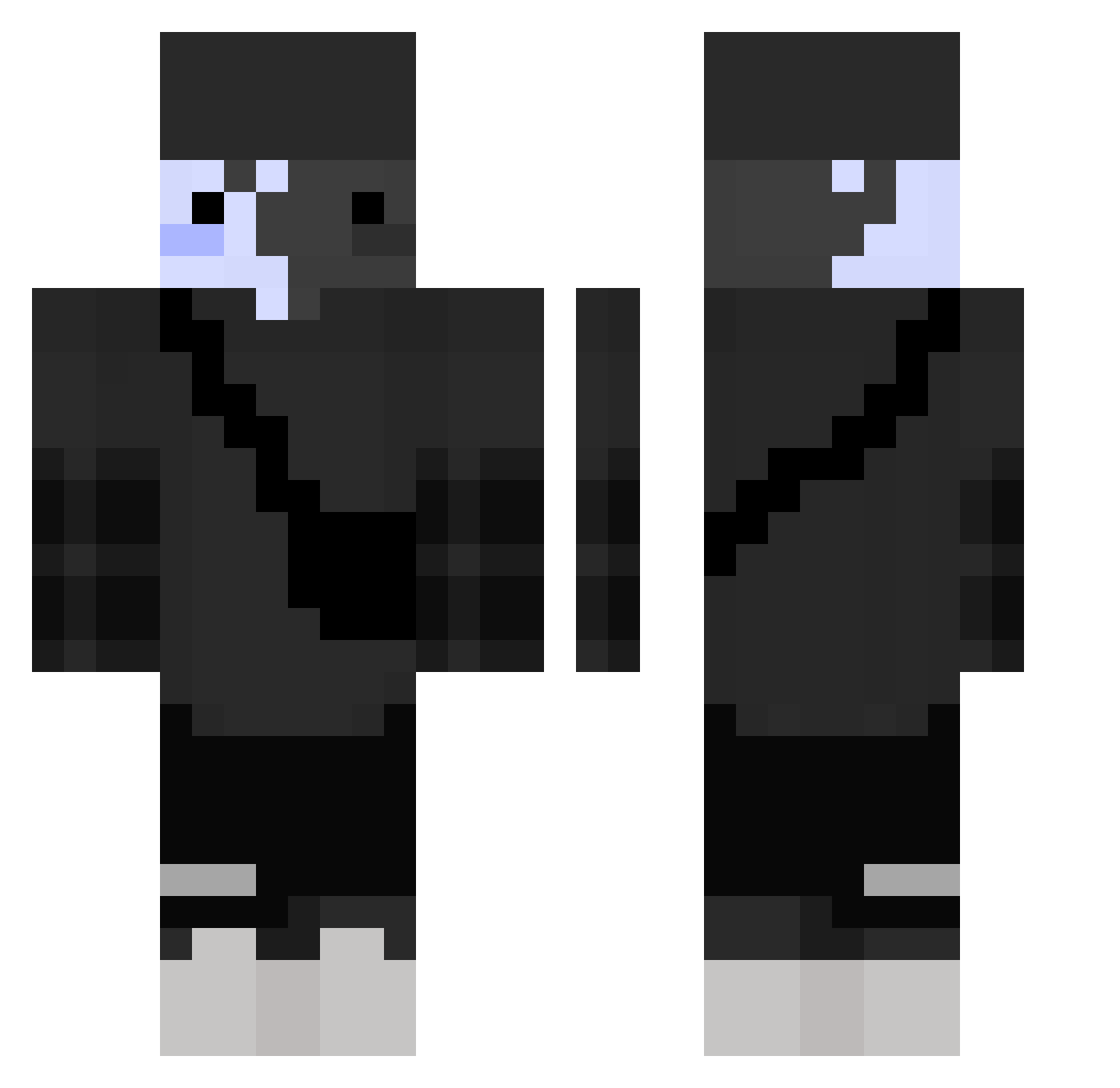 ALEX_1904YT Minecraft skin, front and back view