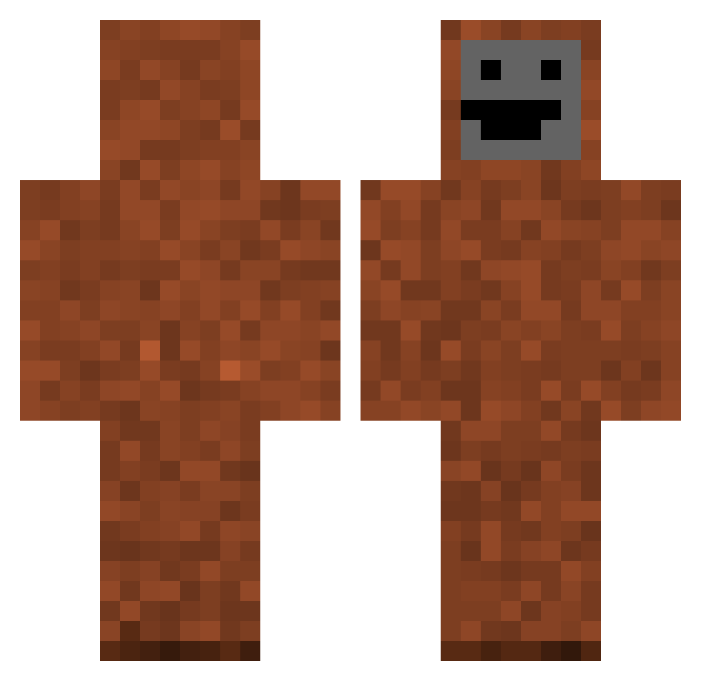 Mr_Monke13 Minecraft skin, front and back view