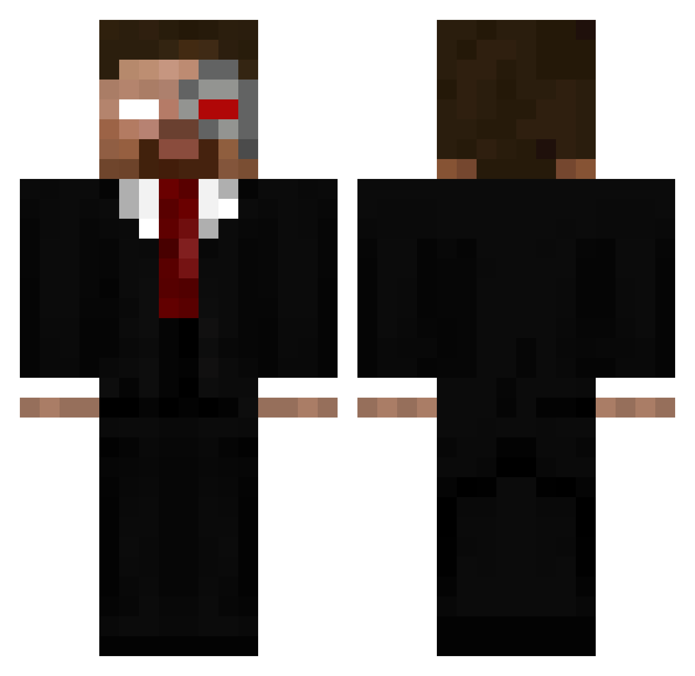 YaBoiSiemen Minecraft skin, front and back view