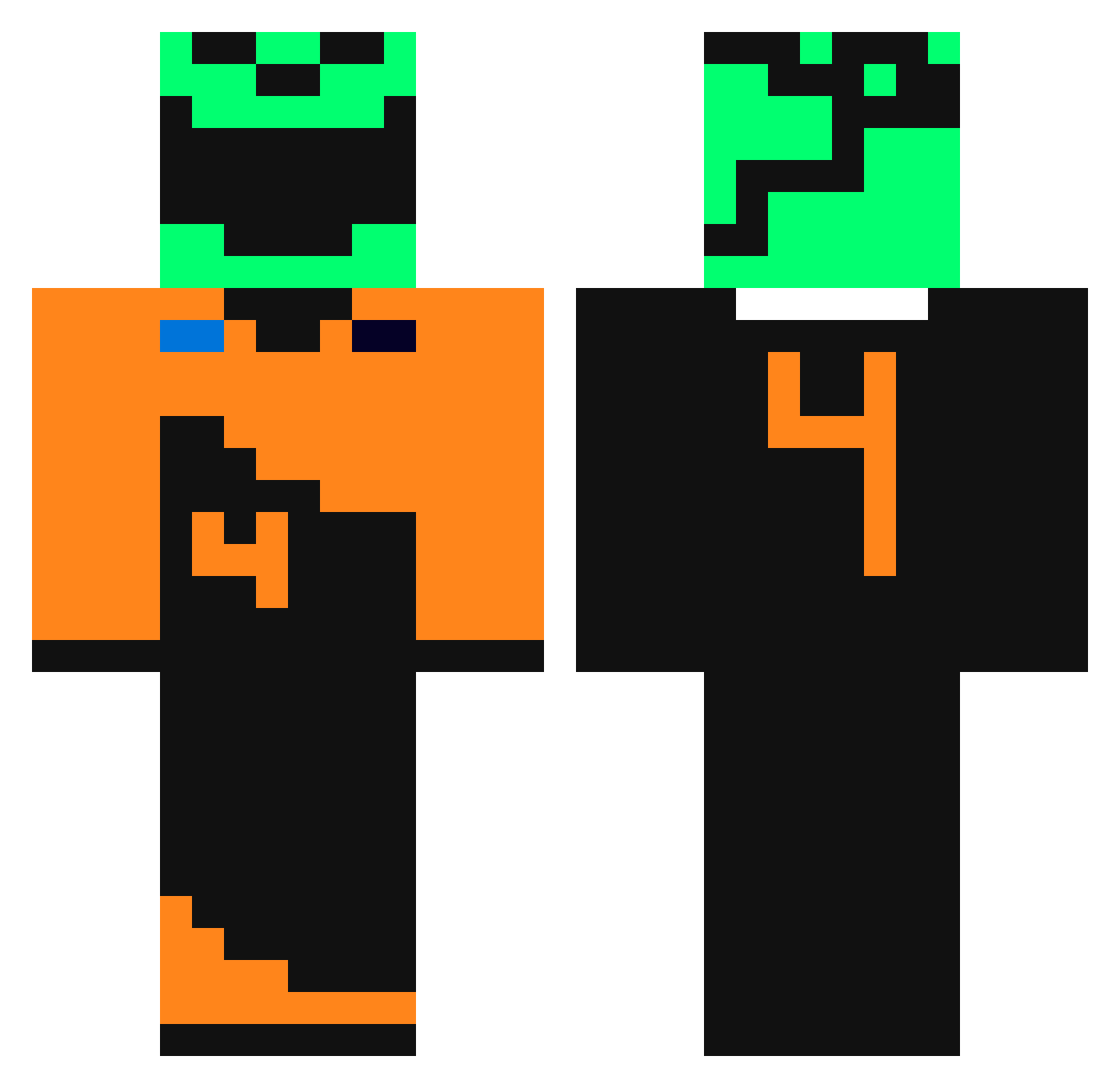 viktor_o Minecraft skin, front and back view